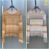 Loewe rainbow print mesh bottoming shirt is light and breathable