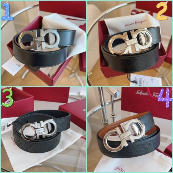 Ferragamo belt premium version width 3.5cm genuine leather material