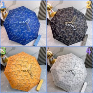 26464115.jpg Goyard tri-fold sun-protective umbrella has a black inner coating that effectively blocks 99% of UV rays.