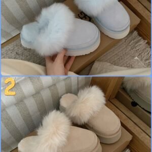 265626.jpg UGG Winter long wool slippers with inner wool material, 3.5cm thick sole