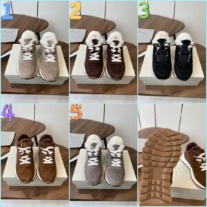 Brunello Cucinelli New wool casual shoes upper suede material lining wool material high-end version