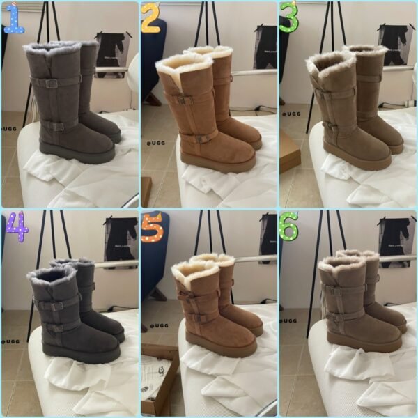 UGG autumn and winter new thick-soled high-top knight boots High tube length 28cm, medium tube length 23cm