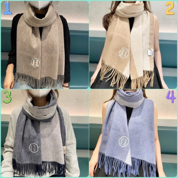 Hermès autumn and winter new cashmere scarf advanced version size 32x200cm