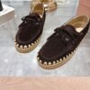 miumiu new loafer espadrille catwalk style premium version