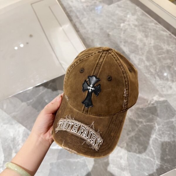Chrome Hearts original made old ripped baseball caps