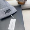 Dior embroidered wool knitted hat