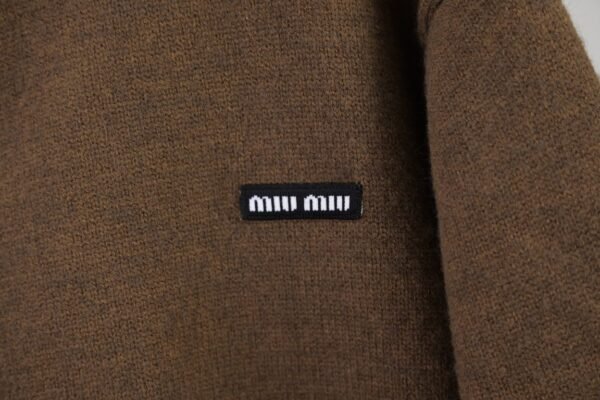 Miumiu sweater fake two-piece wool cardigan