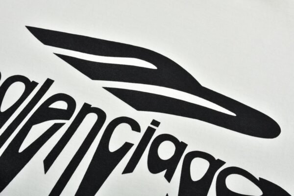 Balenciaga 1:1 melted letter print short-sleeved shirt 230g