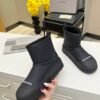 balenciaga sheepskin all-in-one snow boots