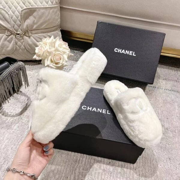 Chane Wool slippers pure fur all lamb wool