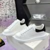McQueen White shoes calfskin leather sneakers