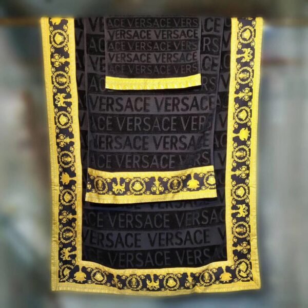 Givenchy towel 3 piece set pure cotton 16 spiral