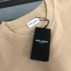 Saint Laurent original round neck short sleeve YSL embroidery logo