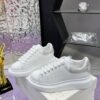 McQueen White shoes calfskin leather sneakers