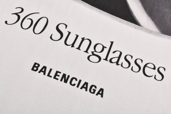 Balenciaga sunglasses printed short-sleeved T-shirt