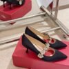 Roger vivier bouquet of flower diamonds kitten shoes
