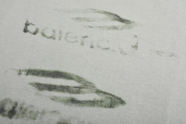 Balenciaga green graffiti 3M aged short sleeves