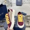 Dior original casual shoes diamond pattern canvas inlay