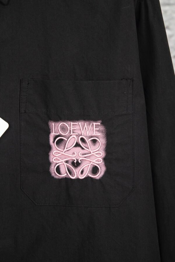 Loewe new phosphor embroidered long-sleeved shirt ME03