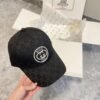 gucci embroidered baseball cap black and white khaki