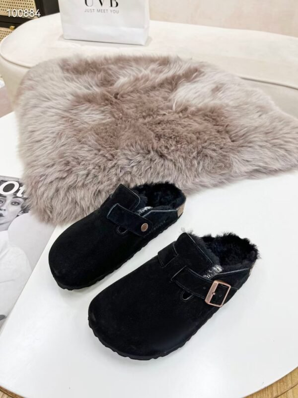 birkenstock original wool slippers imported mercerized cowhide suede upper