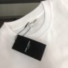 Saint Laurent original round neck short sleeve YSL embroidery logo