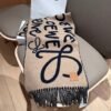Loewe handwritten logo double-sided graffiti scarf