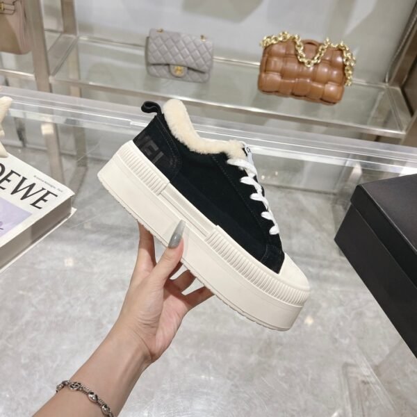 Chanel original suede lettering casual lady shoes