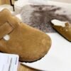 birkenstock original wool slippers imported mercerized cowhide suede upper