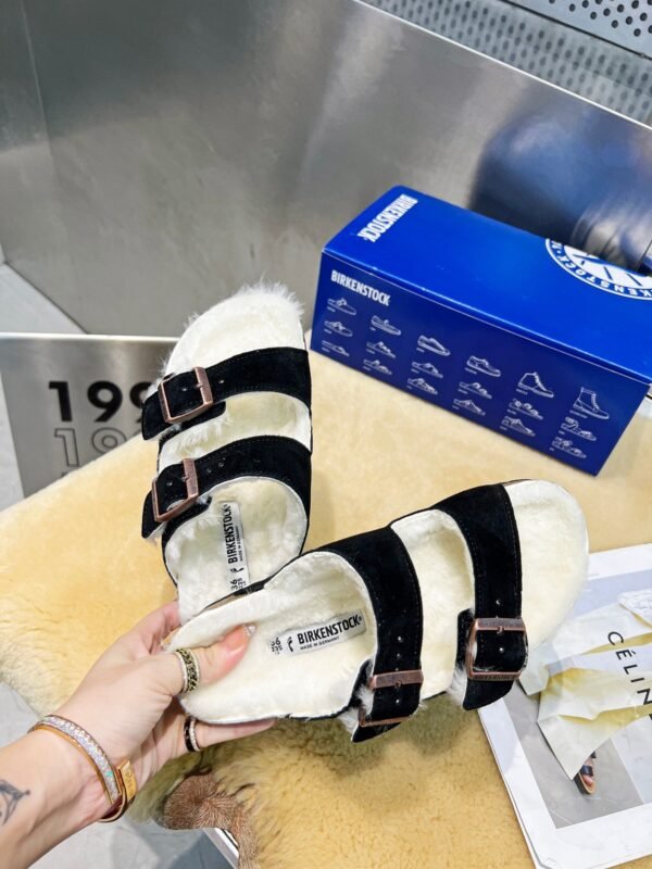 birkenstock original wool slippers imported mercerized cowhide suede upper