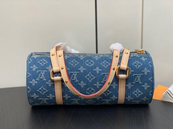 Louis Vuitton papillon denim bleu handbag