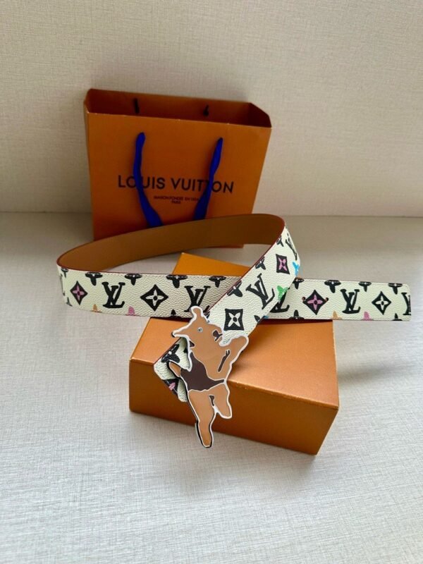 Louis Vuitton & tyler BELT monogram craggy reversible belt