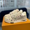 Louis Vuitton trainer beige graffiti leather