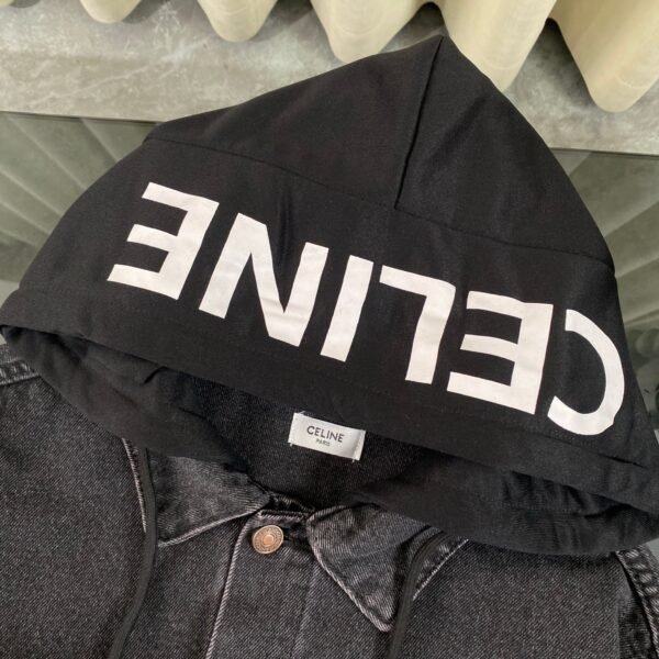 Celine 1:1 hooded sweatshirt denim fashion jacket