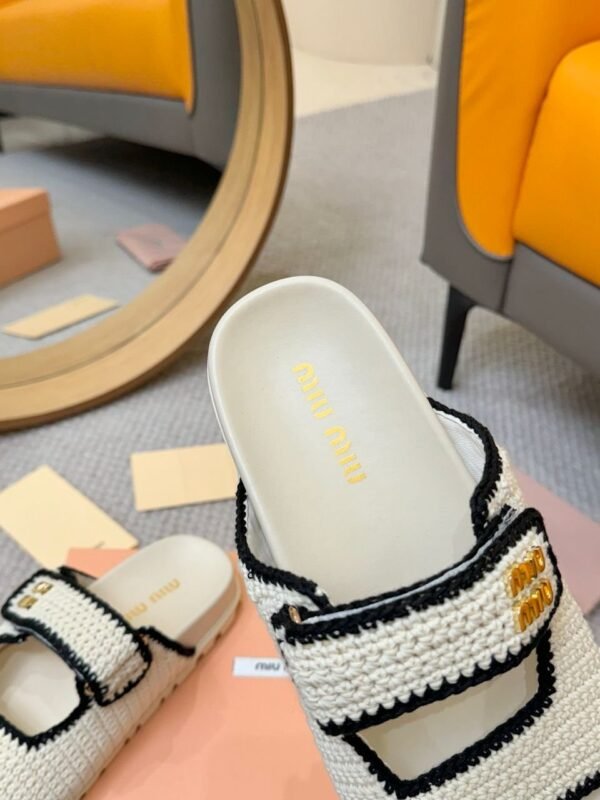 miumiu woolen knitted slippers