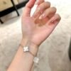 Van Cleef & Arpels silver bracelet white gemstone 1:1 premium version
