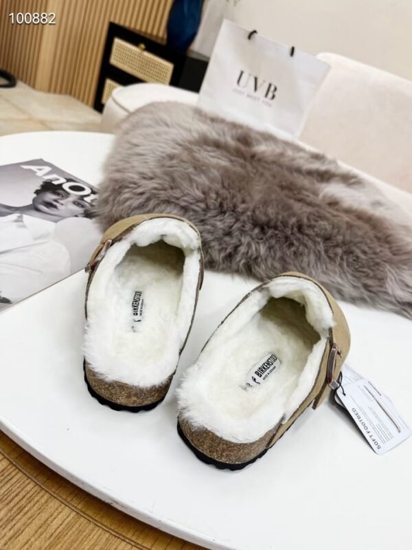 birkenstock original wool slippers imported mercerized cowhide suede upper