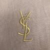 Saint Laurent original round neck short sleeve YSL embroidery logo