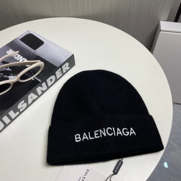 Balenciaga original classic embroidered monogram knit hat