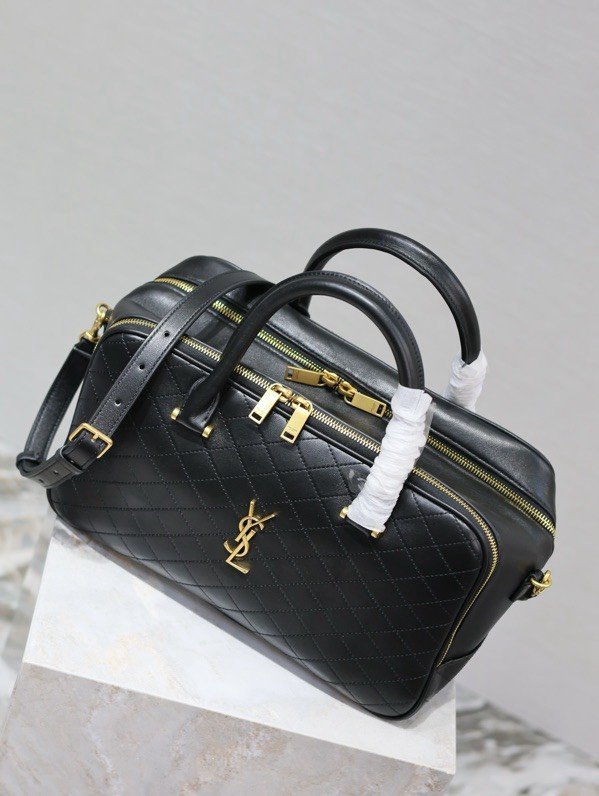 YSL Liya retro luggage bag and bowling bag 31x16x13cm