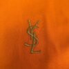 Saint Laurent original round neck short sleeve YSL embroidery logo