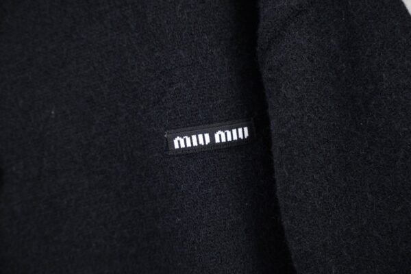 Miumiu sweater fake two-piece wool cardigan