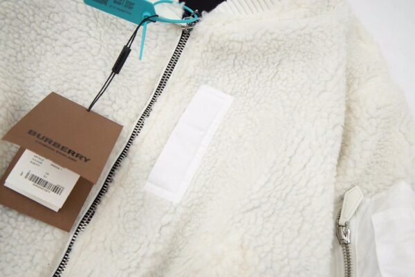 Burberry double-sided logo pattern khaki double-sided fleece coat