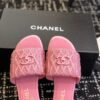 Chanel slippers Lazy slippers Black white Beige pink