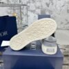 Dior original casual shoes diamond pattern canvas inlay