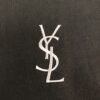 Saint Laurent original round neck short sleeve YSL embroidery logo