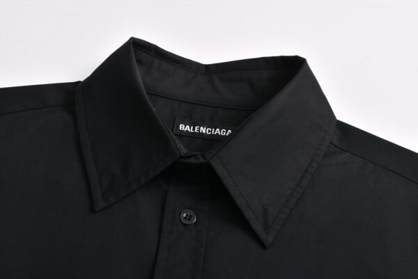 Balenciaga red tape LOGO short-sleeved shirt