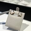 Louis Vuitton Flower Series White Shell Asymmetric Earrings Premium Edition