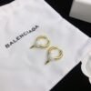 Balenciaga new stud brass plated 18k gold