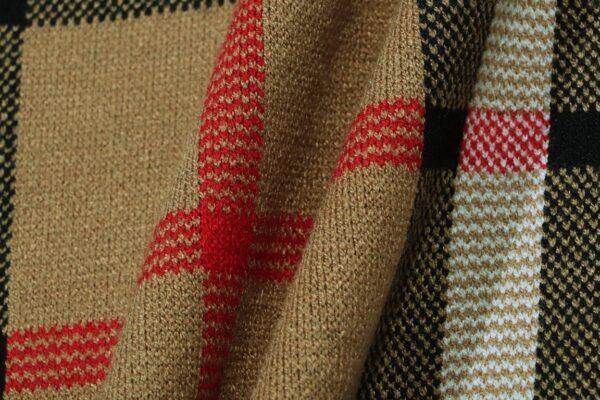 Burberry classic striped plaid knit sweater